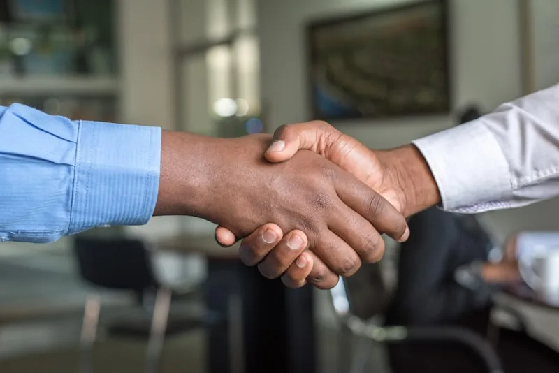 Industrial Procurement Partnership Handshake